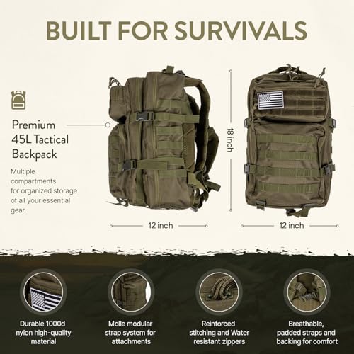 Bug Out Bag Backpack Survival Kit, Prepper Emergency - Image 4