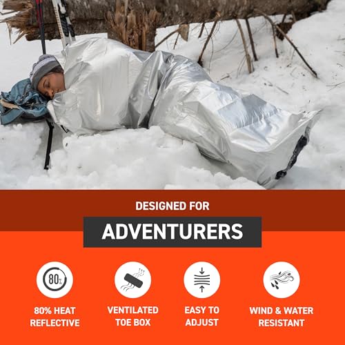 SOL Thermal Bivvy with Rescue Whistle, Silver - Image 4