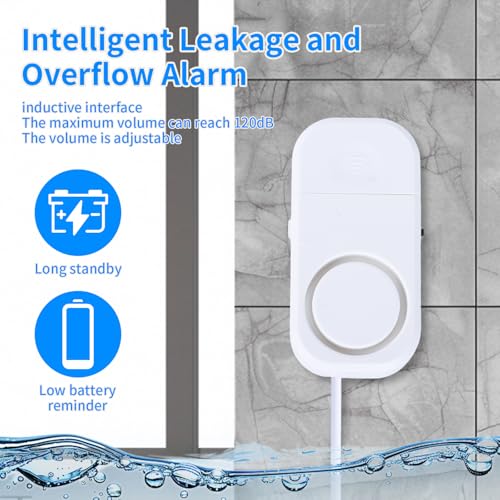 Smart Water Leak Detector, 120dB Adjustable Alarm Suit - Image 7