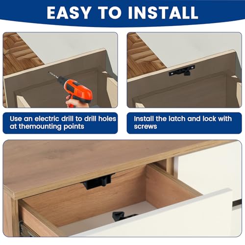 5 Pack RV Drawer Latches and Catches - Image 5
