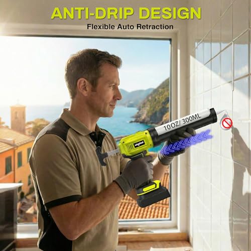 Cordless Caulking Gun Compatible with DeWalt 20V Max | Home Repair - Image 3