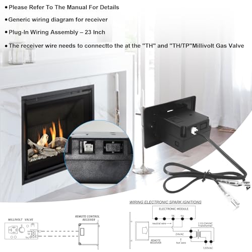 Fireplace Remote Control Kit, for Millivolt Thermostatic Gas - Image 6
