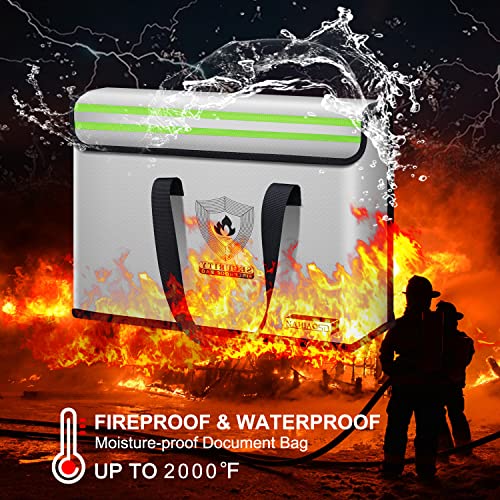 Fireproof Water Splash Resistant Document Bag Set 2 Pack - Image 5