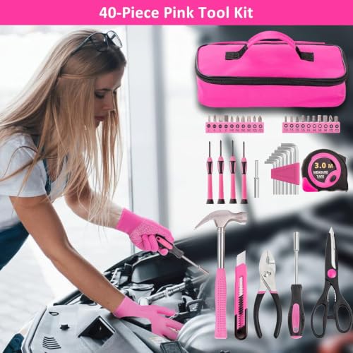 Car Roadside Emergency Kit - Pink Roadside Assistance | Hand Tools - Image 3