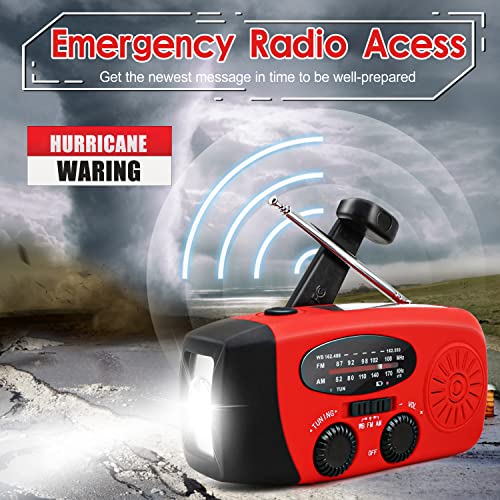 RunningSnail Hand Crank Radio with Flashlight, NOAA/AM/FM - Image 3