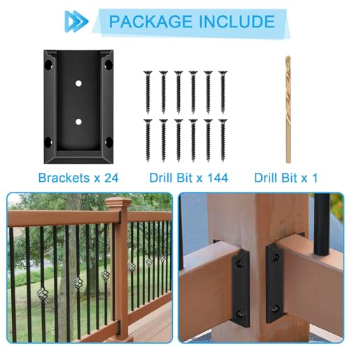 Eapele 24PCS Deck Railing Bracket Connectors for 2x4 - Image 6
