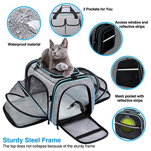 Airline Approved Pet Carrier, Large Soft Sided Pet Travel - Image 6