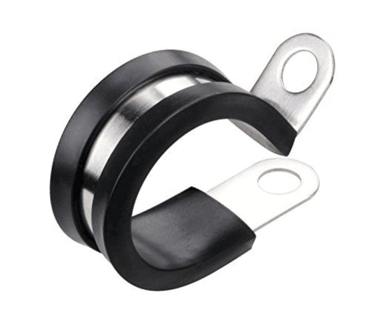 LOKMAN 12 Pack 5/8 Inch Stainless Steel Cable Clamp, Pipe Clamp - Image 1