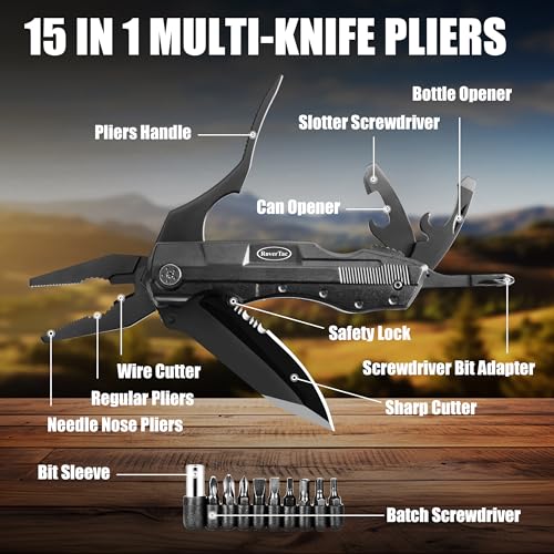 Pocket Multitool Knife Multi Tool Set, 15-in-1 Multitool Knife - Image 4