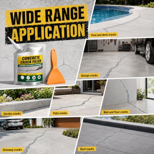 2Pcs Waterproof Concrete Crack Filler & Sealant,2026 New Formula - Image 7