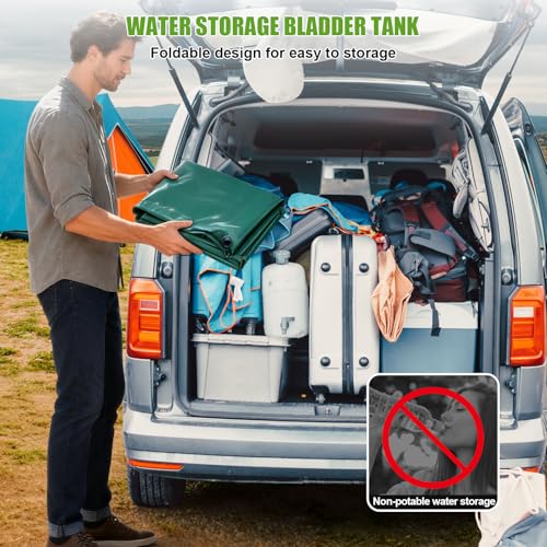 113L/29.8Gallon Water Storage Bladder, Foldable Portable - Image 4