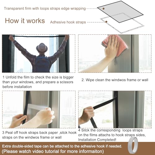 Window Insulation Kit for Winter Adjustable Plastic - Image 5