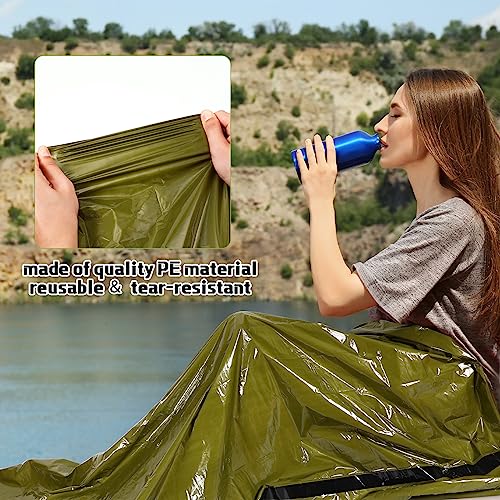 Mixweer 12 Pcs Emergency Sleeping Bag Portable Survival - Image 6