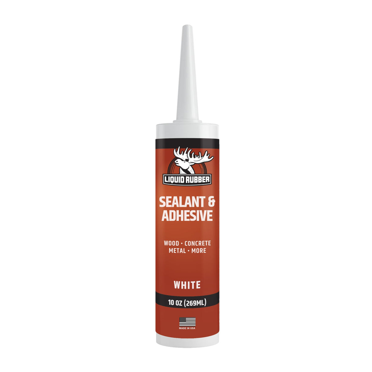 Liquid Rubber Waterproof Sealant & Adhesive Caulk, White - Image 1