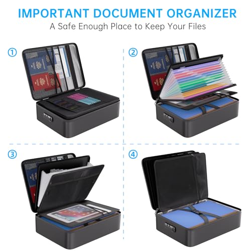 ENGPOW Fireproof Document Organizer Bag with Lock ＆ - Image 5