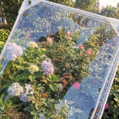 Clear Tarp with Grommets, 4x6ft Transparent Tarps Heavy - Image 7