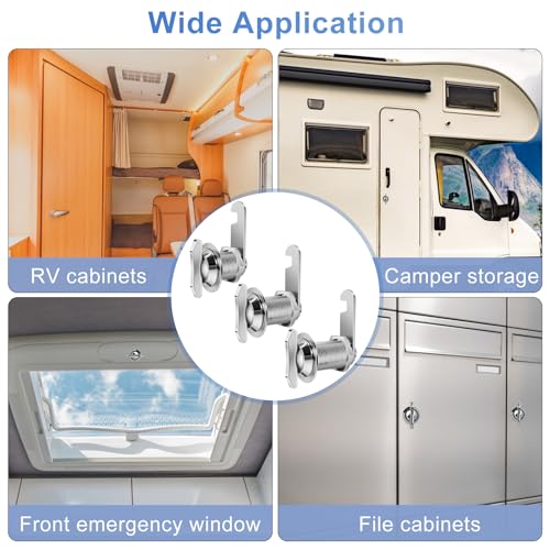 Thumb Operated Offset Cam Lock, 1" Cylinder Fits on 0.7" - Image 8