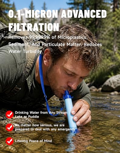 Water Filter, Lightweight Portable Water Filter Straw (3) - Image 3