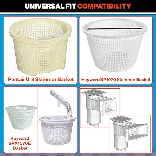 8" Pool Skimmer Basket for Inground Pools - Compatible - Image 7