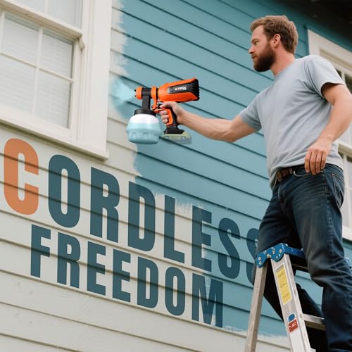 Cordless Paint Sprayer Compatible with Dewalt 20V MAX | Home Repair - Image 3
