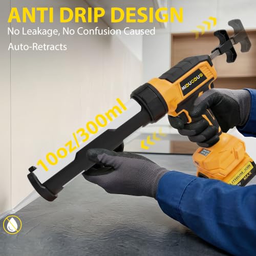 Cordless Electric Caulk Gun Compatible with Dewalt 20V Battery - Image 6