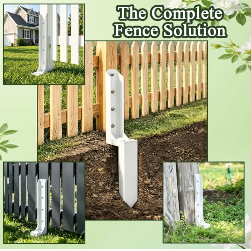 2 Pack Fence Post Repair Kit,Heavy Duty Fence Post Anchor - Image 6