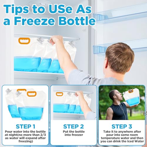16 Pcs Water Emergency Container Bag, 1.3 Gallon Storage Bags - Image 5