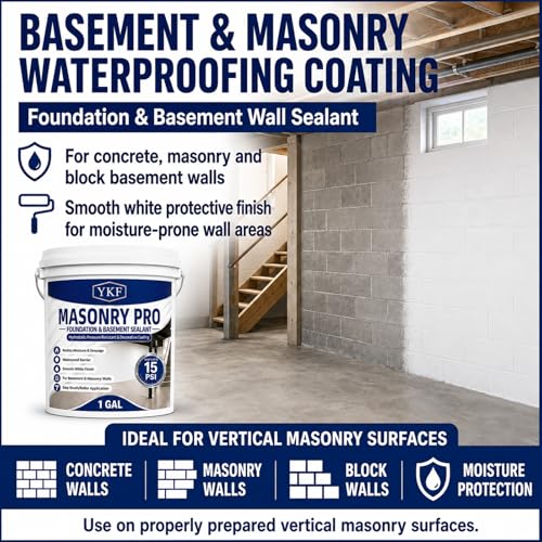 YKF Masonry Pro Foundation & Basement Waterproofing Sealer, 1 - Image 3