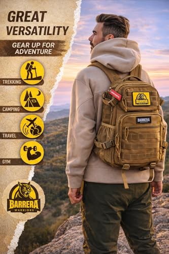 BARRERA Tactical Backpack 25L, Military MOLLE Backpack - Image 6