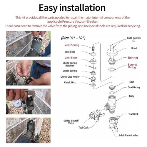 800M4 Repair Kit 3/4" & 1/2" (Fits 800M4QT/LF800M4QT) | Home Repair - Image 6