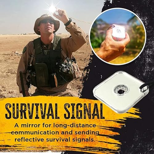 2.2 Inch Signal Mirror Survival Reflective Mirror with Aim - Image 7