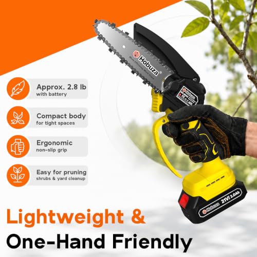 HOBUZA 6 Inch Brushless Mini Chainsaw, Lightweight - Image 7
