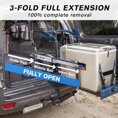 YENUO Locking Heavy Duty Drawer Slides Full Extension - Image 4