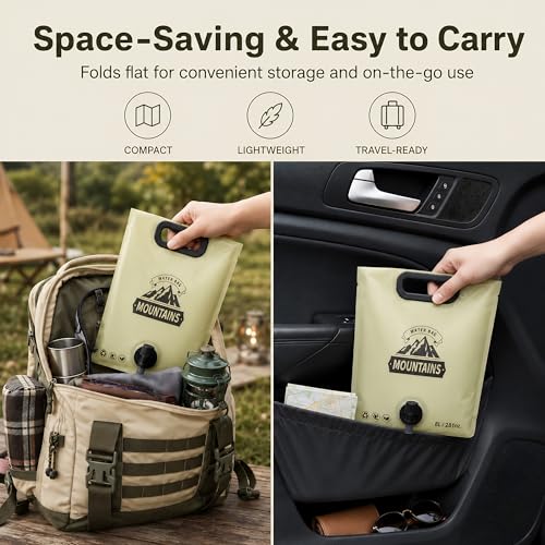 Collapsible Water Container Portable Water Jug with Spigot - Image 4