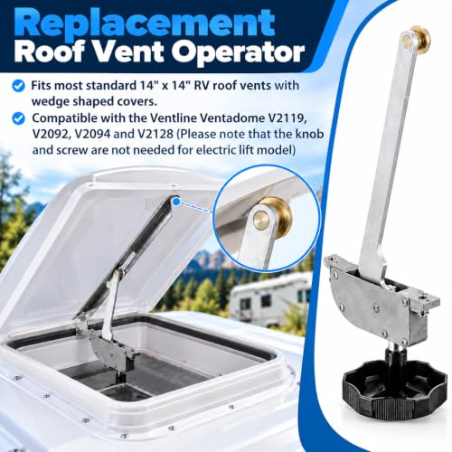 RV Roof Vent Operator Assembly for Ventline Ventadome - Image 8
