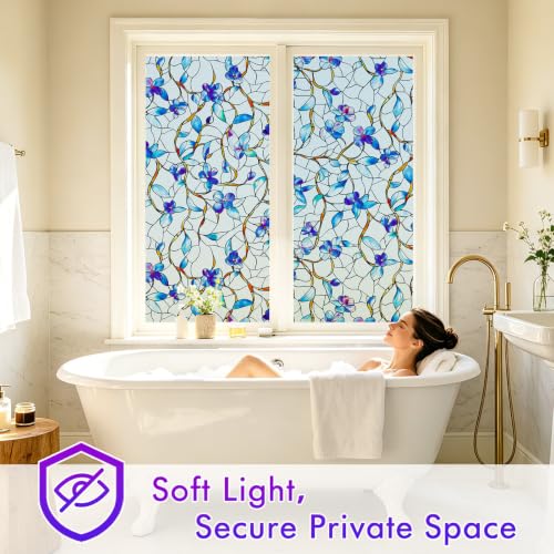 Frosted Window Privacy Film, Decorative Sun Heat Blocking - Image 4