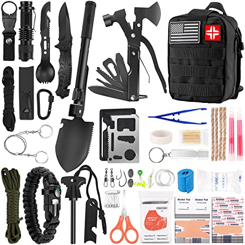 LUXMOM Survival Kit and First Aid Kit, 142Pcs Professional - Image 2