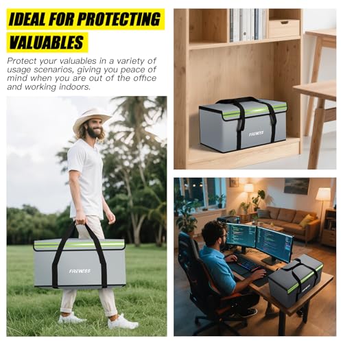 Large Fireproof Document Bag, 24x12x12'' Waterproof Safe bag - Image 4