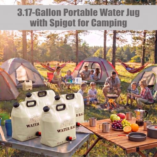 4‑Pack 3.17 Gallon Collapsible Water Container, Water Jugs - Image 5