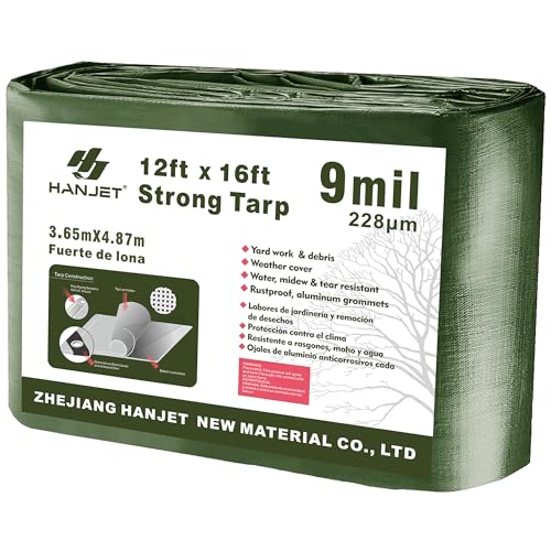 Multi Purpose Tarp 12' x 16' 9-mil Thick Waterproof - Image 2