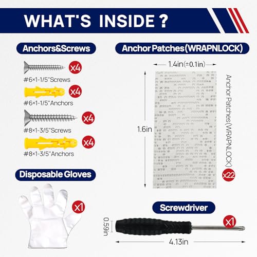 WRAPNLOCK Drywall Anchor Repair Kit - Fast Loose Anchor Fix - Image 3