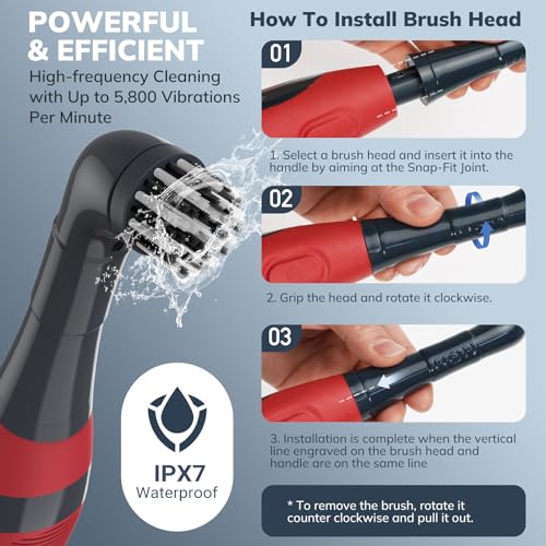 LifeBasis Cordless Electric Cleaning Brush - Image 6