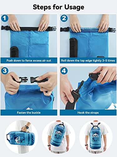 HEETA Dry Bag Waterproof Backpack with Phone Case | Travel Essentials - Image 6