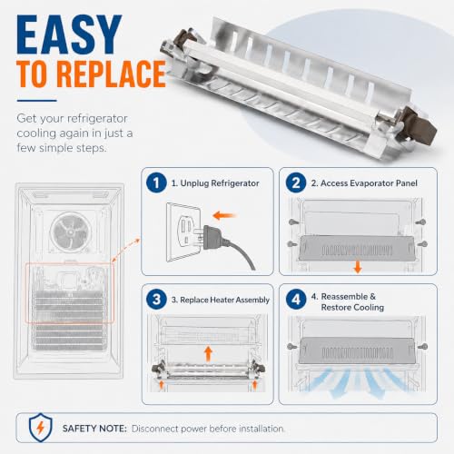 WR51X10055 Refrigerator Defrost Heater 4 Pack, Replacement for GE - Image 7