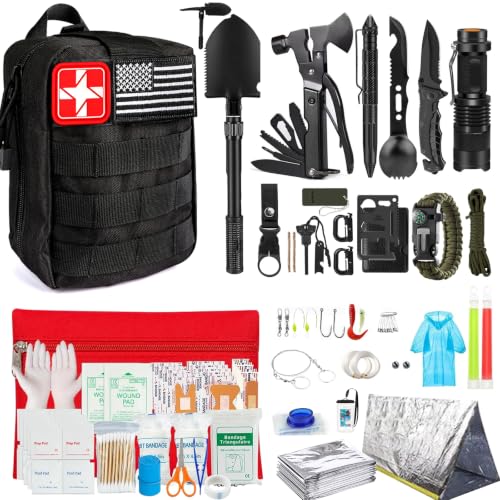 Survival Kit, 251 Pcs Survival Gear Emergency Supplies First Aid - Image 2