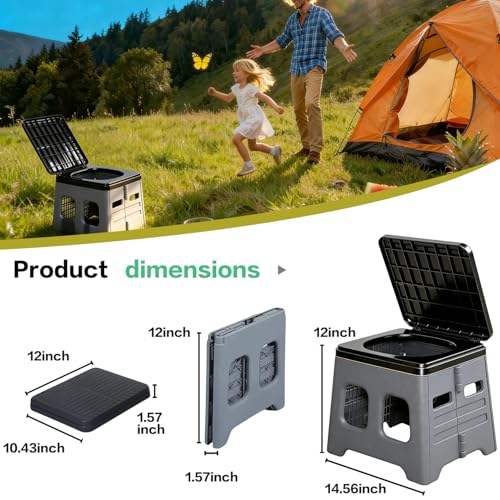Camping Toilet for Adults - Portable Folding Toilet - Image 4