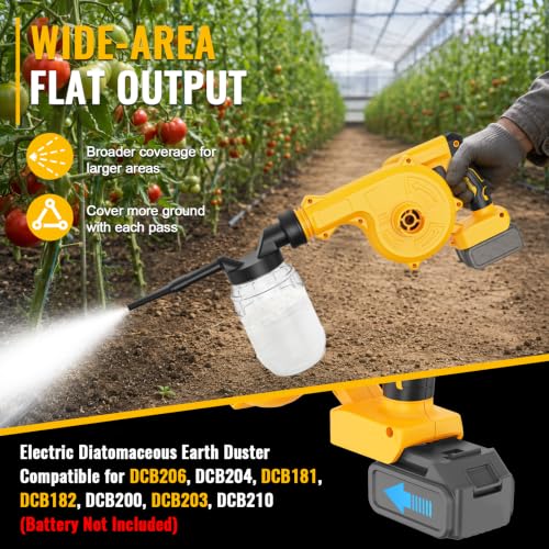 Electric Diatomaceous Earth Duster Compatible for Dewalt 20V - Image 6