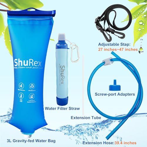 3L Gravity Fed Water Filtration System with Adjustable Tree Strap - Image 3