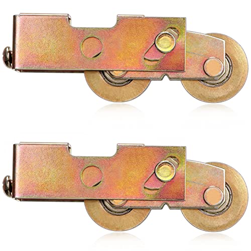 2 Pack Sliding Patio Door Tandem Roller, 1-1/4" Steel Ball - Image 2