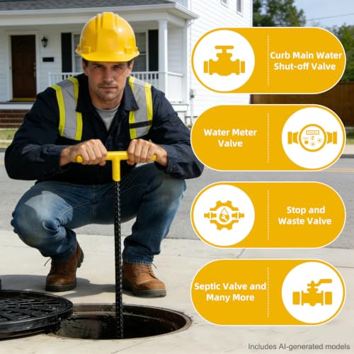 28-Inch Improved Version Water Meter Key, 3/4-inch Opening - Image 6